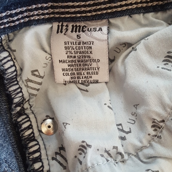 Low-rise Straight Leg Denim Jeans, Size 5,  It3 Me USA - Picture 3 of 5